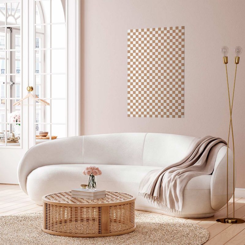 Plakat Artgeist Brązowa geometria 60x90 cm bez ramy 1 szt