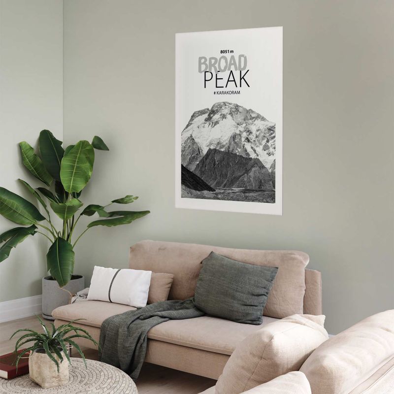 Plakat Artgeist Broad Peak 21x30 cm bez ramy 1 szt