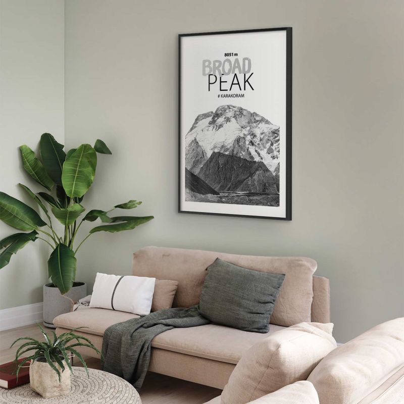Plakat Artgeist Broad Peak 60x90 cm z ramą czarną 1 szt