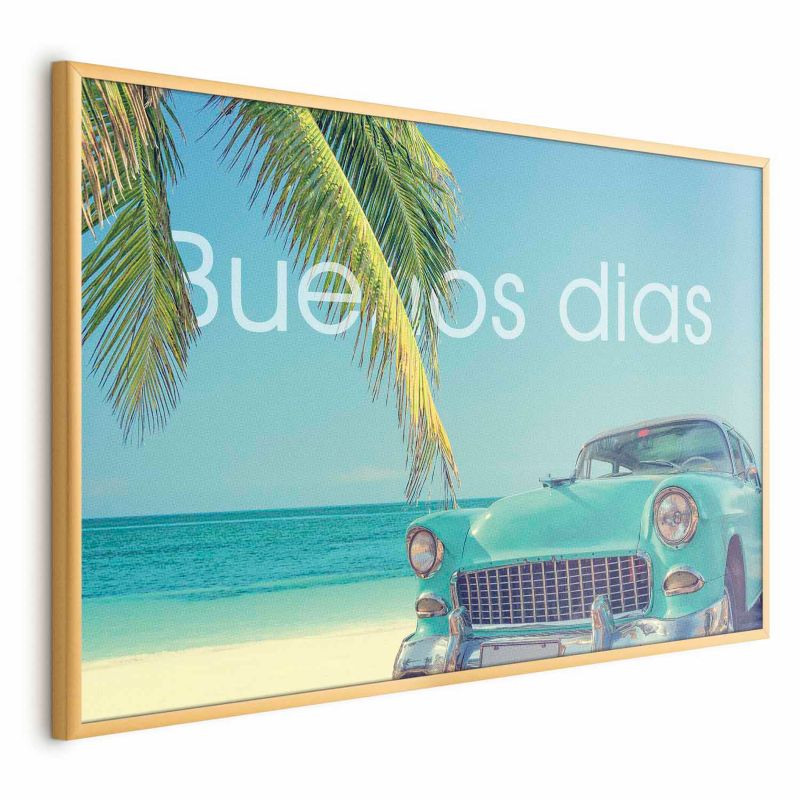 Plakat Artgeist Buenos dias 42x29,7 cm z ramą złotą 1 szt