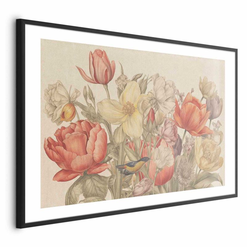 Plakat Artgeist Bukiet 42x29,7 cm z ramą czarną 1 szt