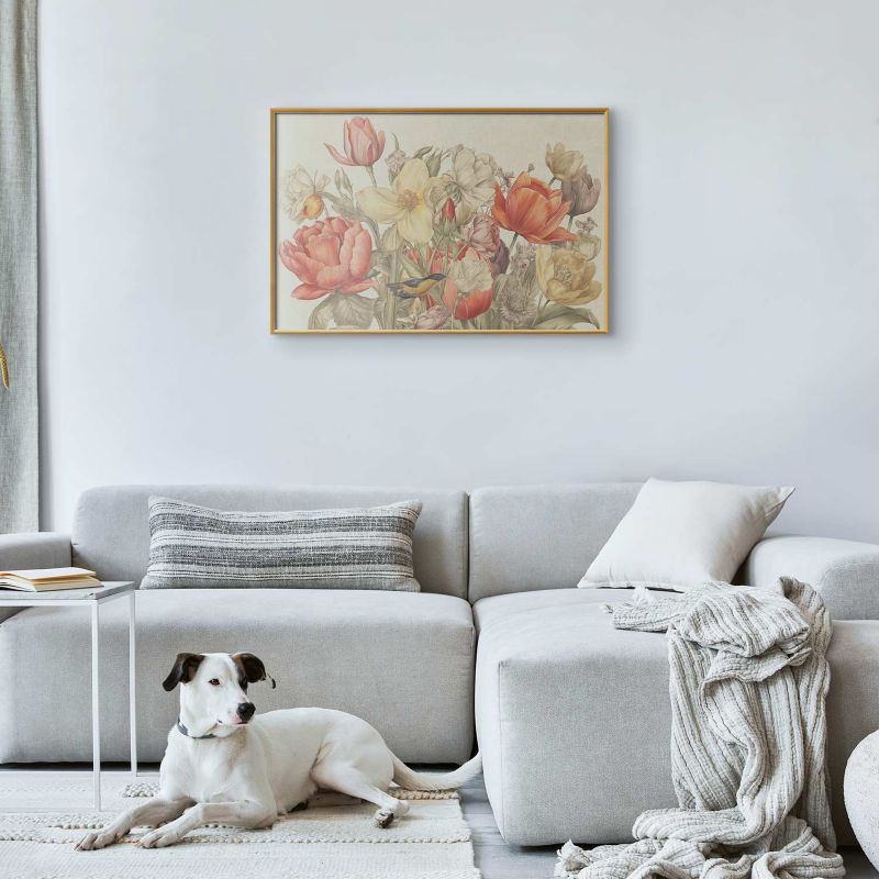 Plakat Artgeist Bukiet 42x29,7 cm z ramą złotą 1 szt