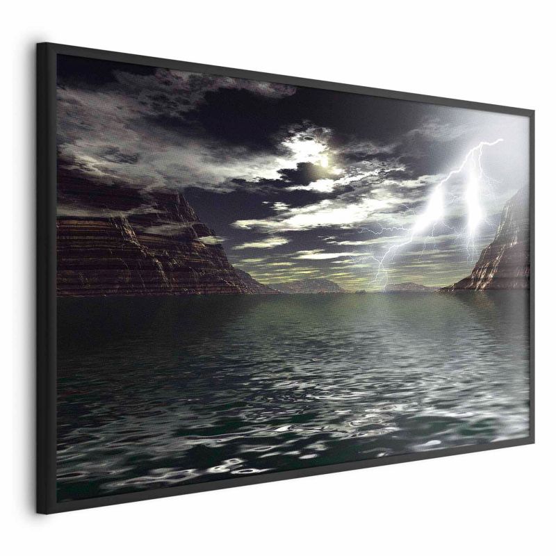 Plakat Artgeist Burza 60x40 cm z ramą czarną 1 szt