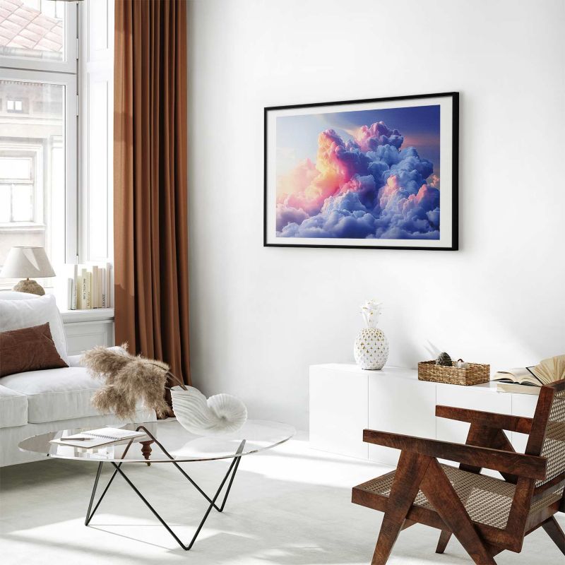 Plakat Artgeist Chmury 30x21 cm z ramą czarną 1 szt