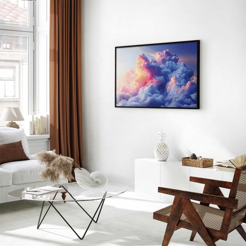 Plakat Artgeist Chmury 42x29,7 cm z ramą czarną 1 szt
