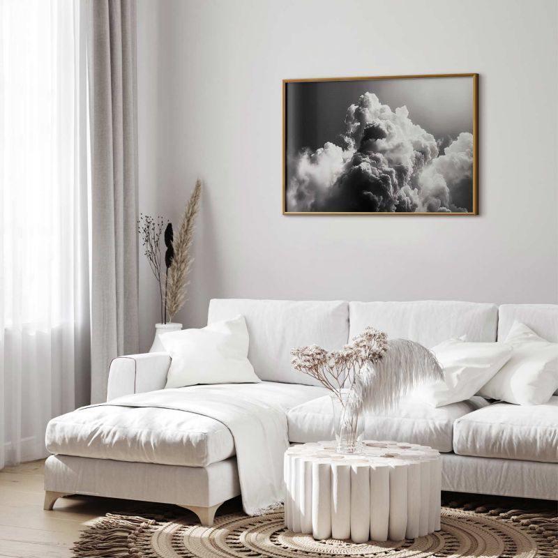 Plakat Artgeist Chmury marzeń 90x60 cm z ramą złotą 1 szt