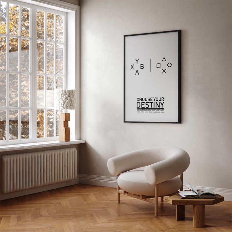 Plakat Artgeist Choose your destiny 21x30 cm z ramą czarną 1 szt