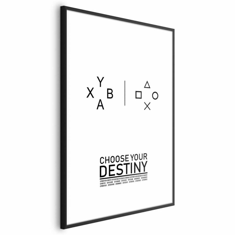 Plakat Artgeist Choose your destiny 29,7x42 cm z ramą czarną 1 szt