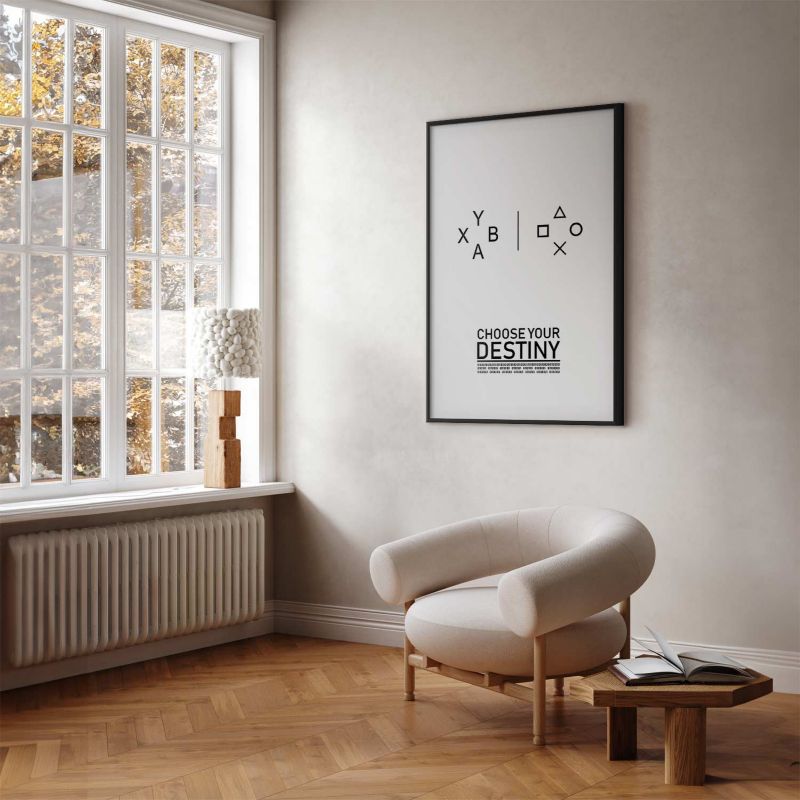 Plakat Artgeist Choose your destiny 60x90 cm z ramą czarną 1 szt