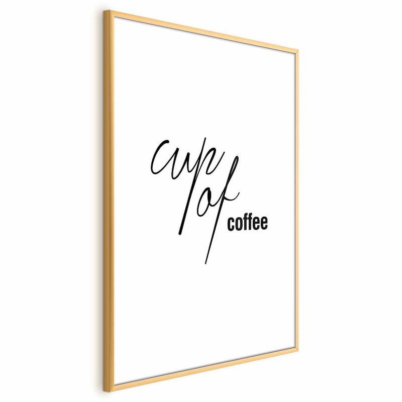 Plakat Artgeist Coffee 29,7x42 cm z ramą złotą 1 szt