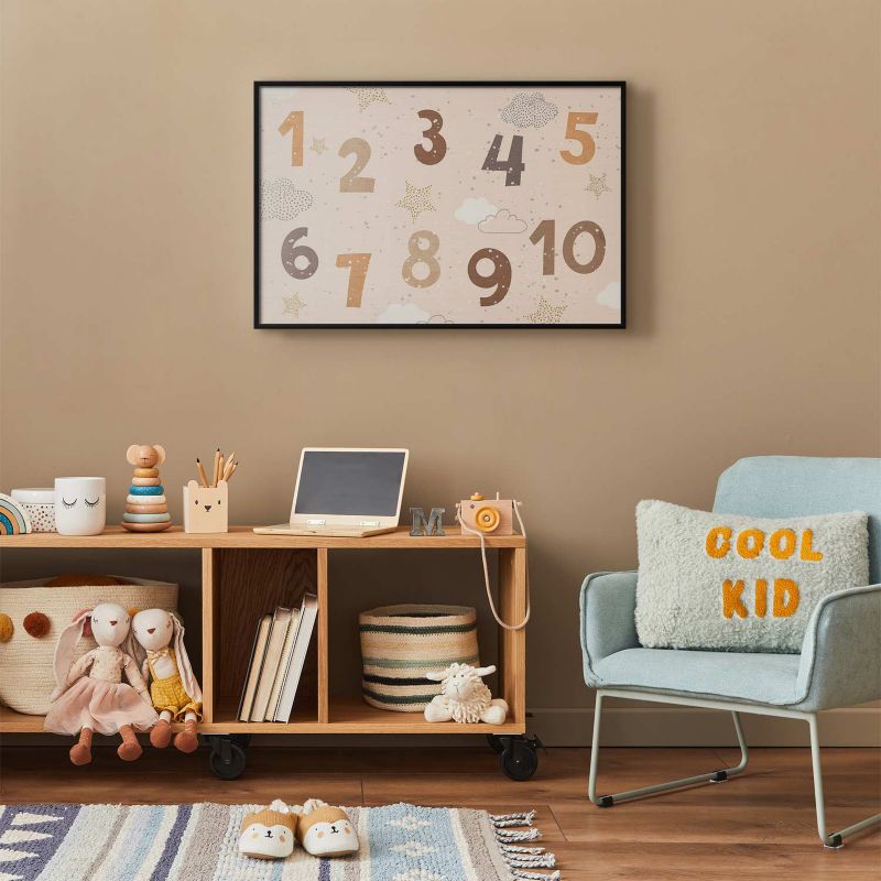 Plakat Artgeist Cyferki 90x60 cm z ramą czarną 1 szt