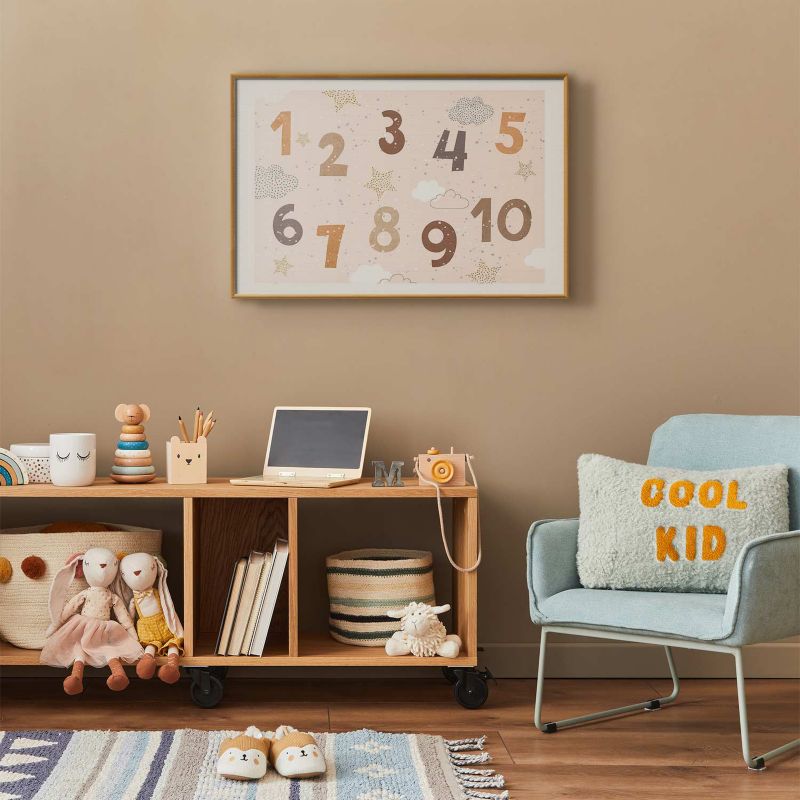Plakat Artgeist Cyferki 90x60 cm z ramą złotą 1 szt