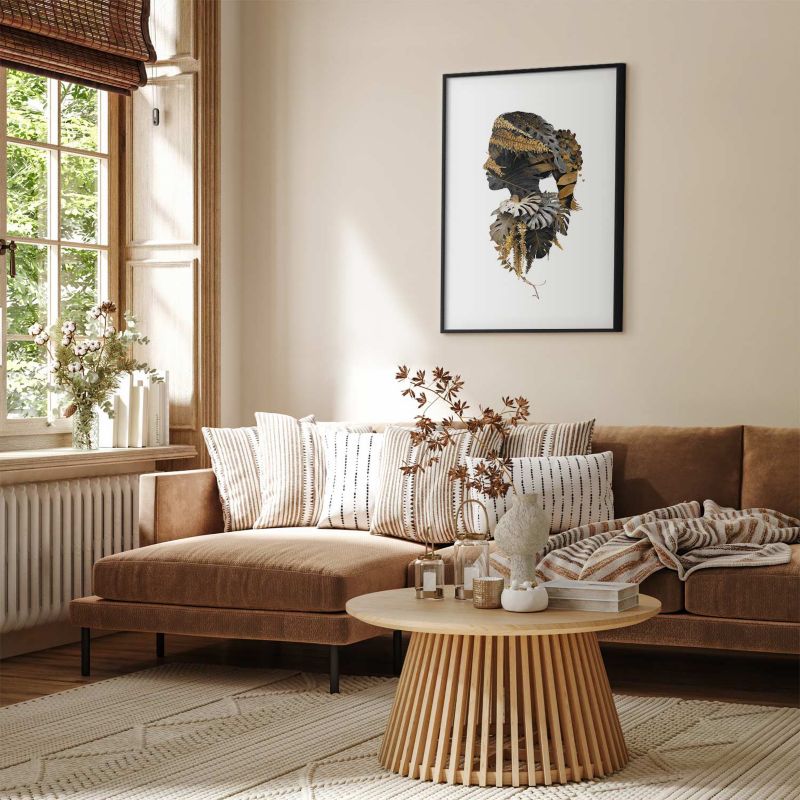 Plakat Artgeist Człowiek dżungli 21x30 cm z ramą czarną 1 szt