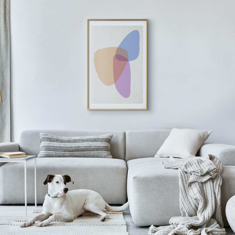 Plakat Artgeist Część wspólna 21x30 cm z ramą złotą 1 szt