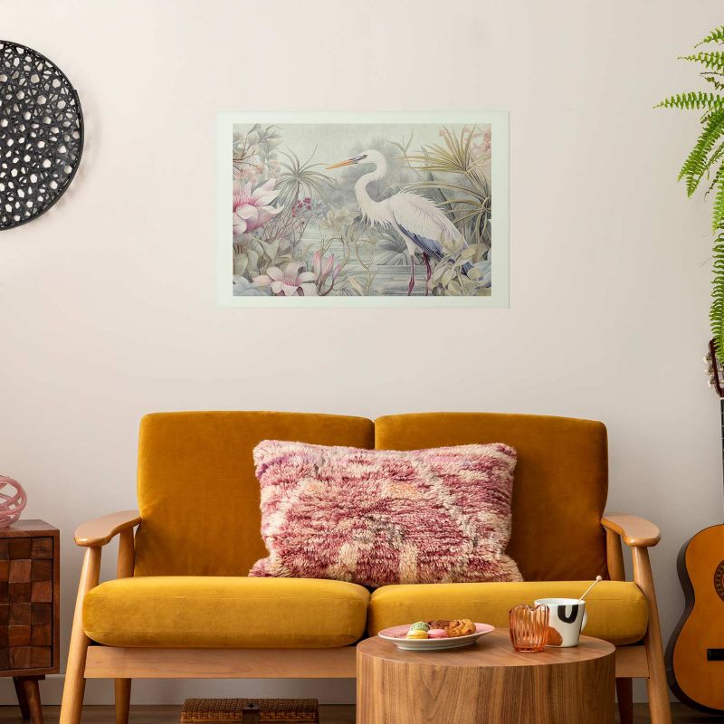 Plakat Artgeist Czapla 90x60 cm bez ramy 1 szt