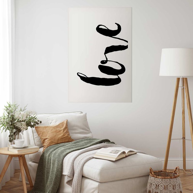 Plakat Artgeist Czarne Love 29,7x42 cm bez ramy 1 szt