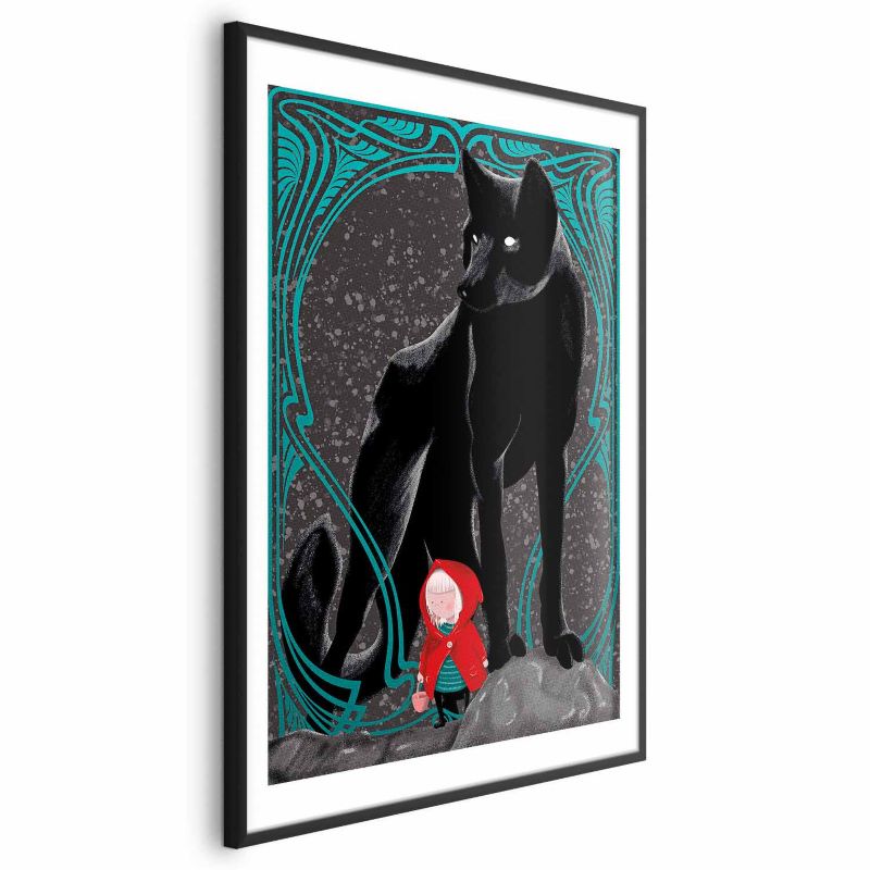 Plakat Artgeist Czerwony kapturek 29,7x42 cm z ramą czarną 1 szt