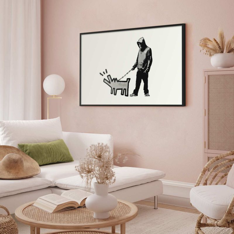 Plakat Artgeist Dog Art 90x60 cm z ramą czarną 1 szt