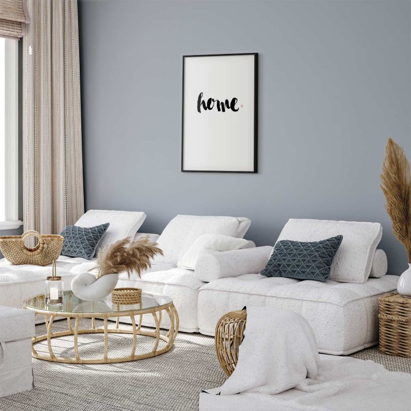 Plakat Artgeist Dom i kropka 40x60 cm z ramą czarną 1 szt