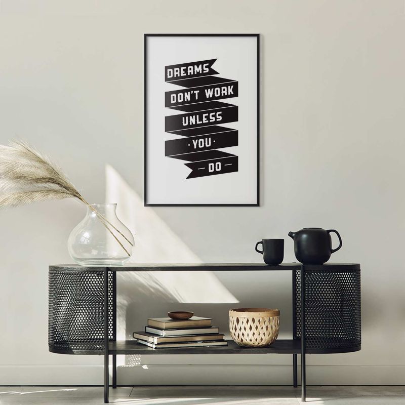 Plakat Artgeist Dreams 60x90 cm z ramą czarną 1 szt