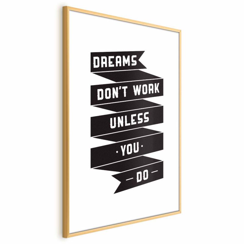 Plakat Artgeist Dreams 60x90 cm z ramą złotą 1 szt
