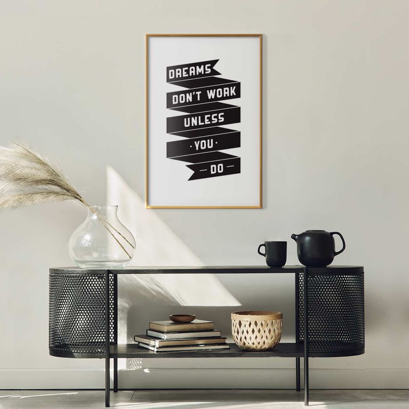 Plakat Artgeist Dreams 60x90 cm z ramą złotą 1 szt