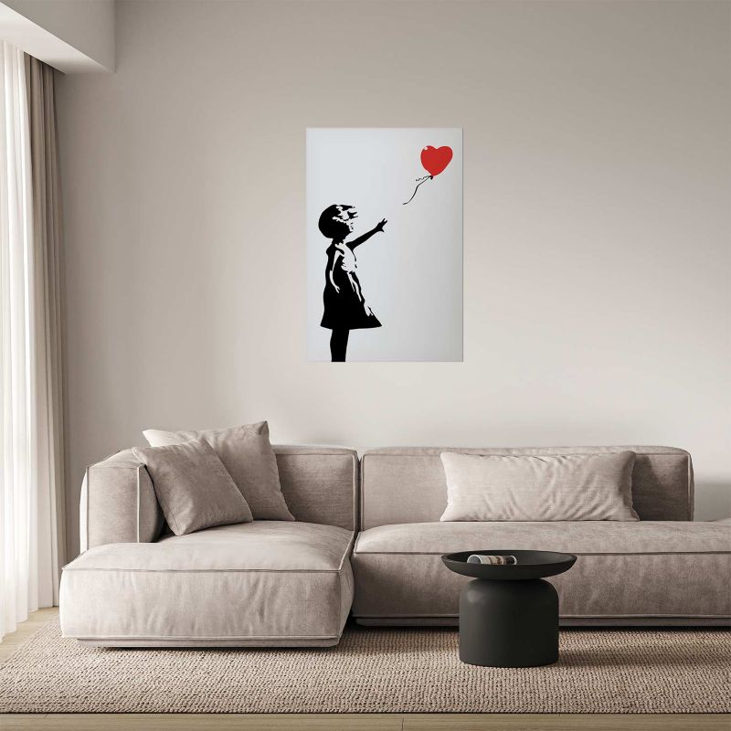 Plakat Artgeist Dziewczynka z balonem 60x90 cm bez ramy 1 szt