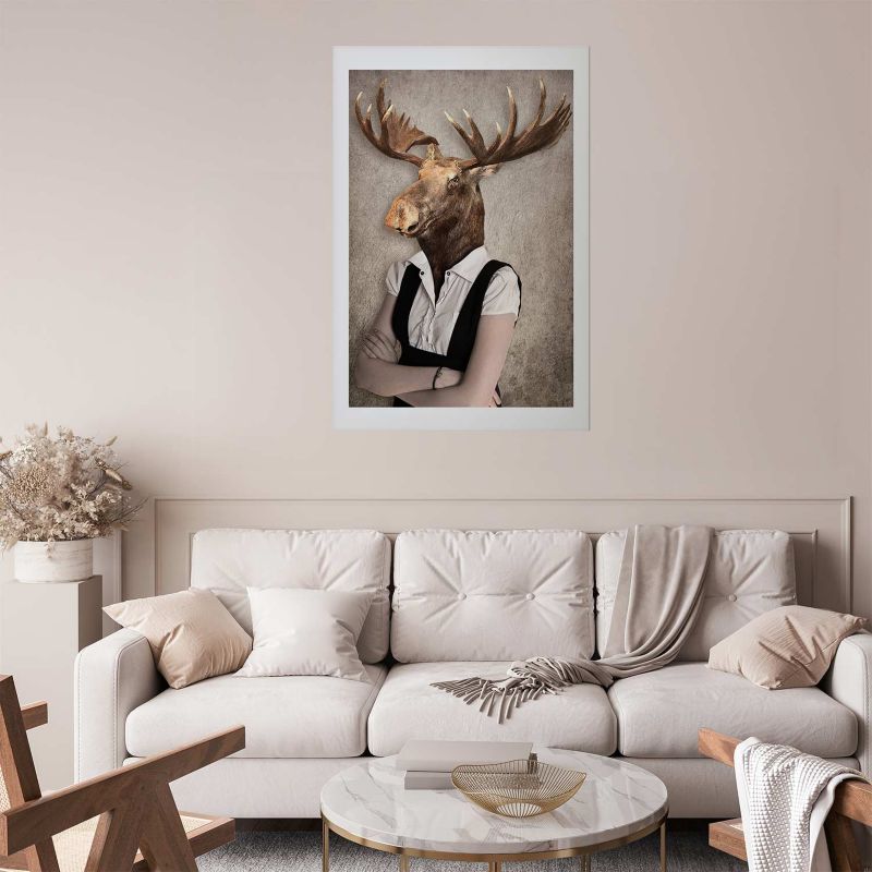 Plakat Artgeist Łebski łoś 21x30 cm bez ramy 1 szt