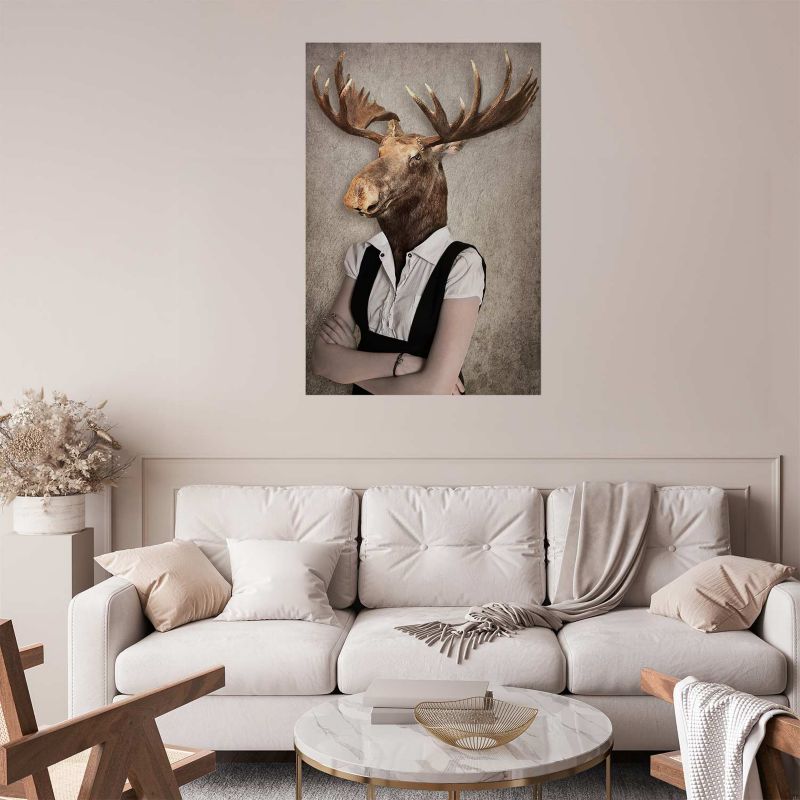 Plakat Artgeist Łebski łoś 60x90 cm bez ramy 1 szt