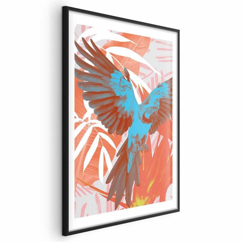 Plakat Artgeist Egzotyczne skrzydła 40x60 cm z ramą czarną 1 szt
