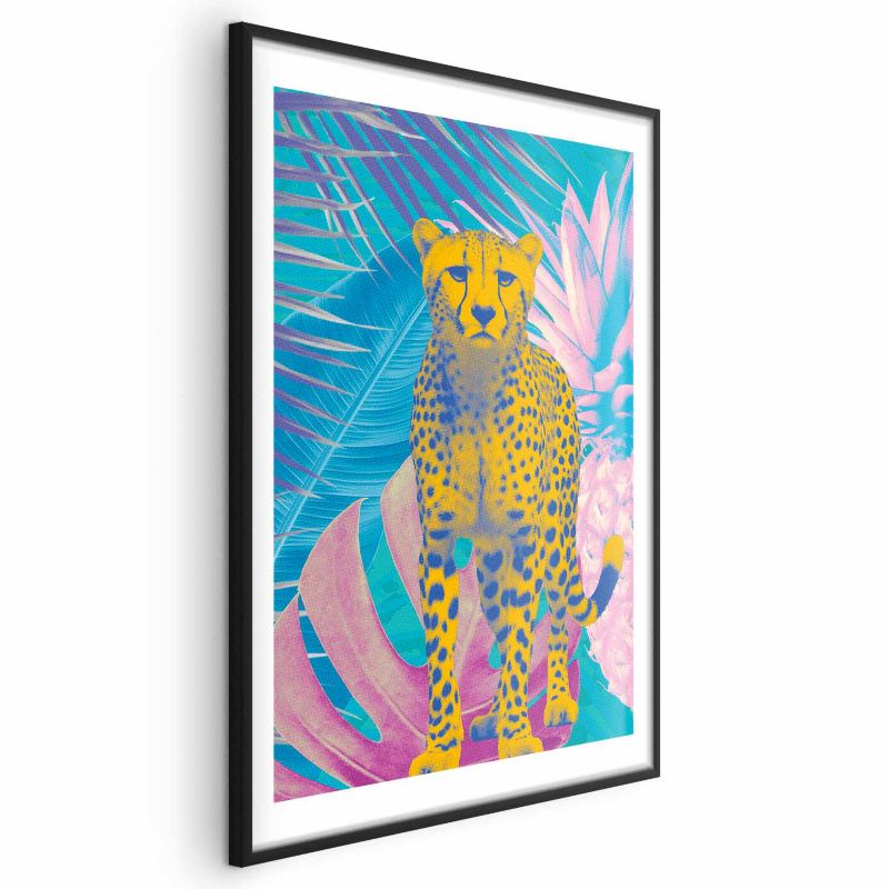 Plakat Artgeist Egzotyczny Lampart 29,7x42 cm z ramą czarną 1 szt