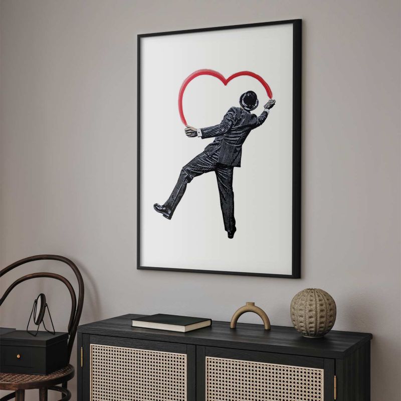 Plakat Artgeist Elegancki graficiarz 29,7x42 cm z ramą czarną 1 szt