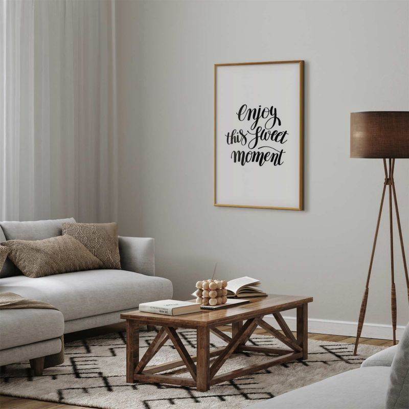 Plakat Artgeist Enjoy 40x60 cm z ramą złotą 1 szt