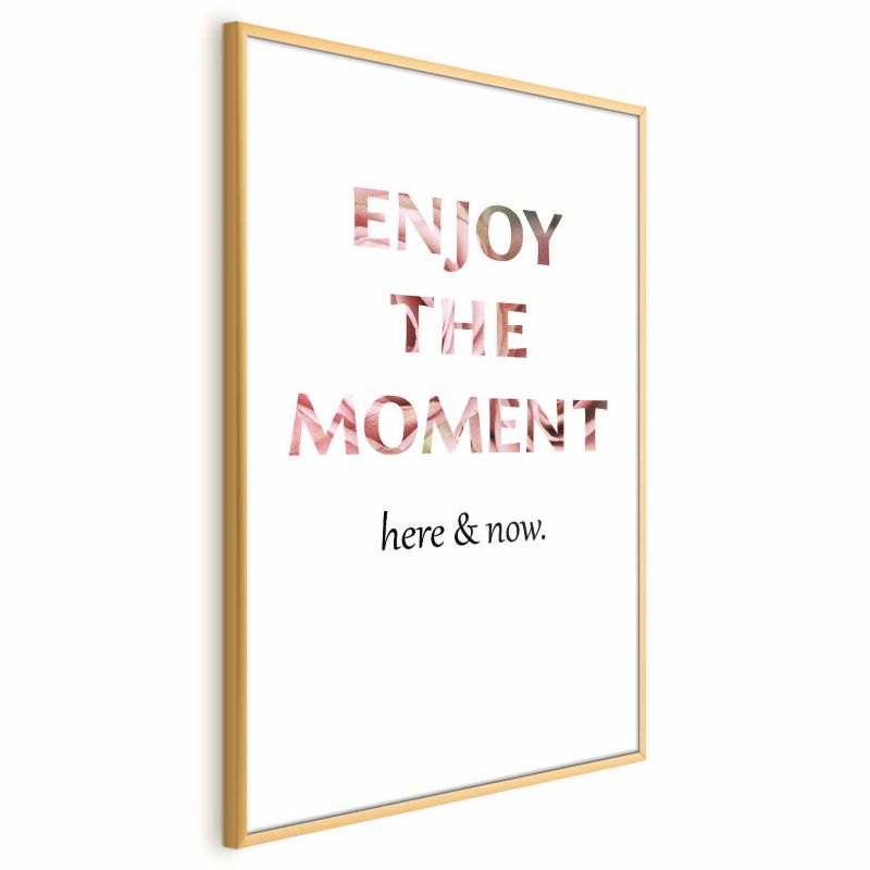 Plakat Artgeist Enjoy the Moment 60x90 cm z ramą złotą 1 szt