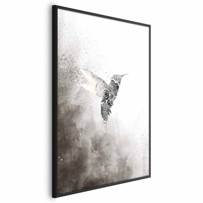 Plakat Artgeist Etniczny koliber 60x90 cm z ramą czarną 1 szt