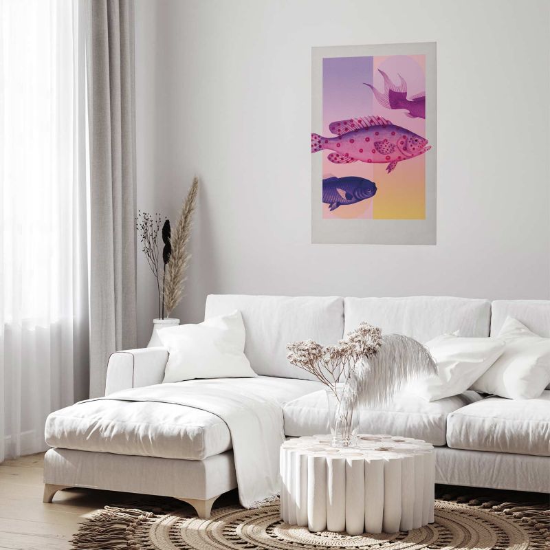Plakat Artgeist Fantazyjne Ryby 60x90 cm bez ramy 1 szt