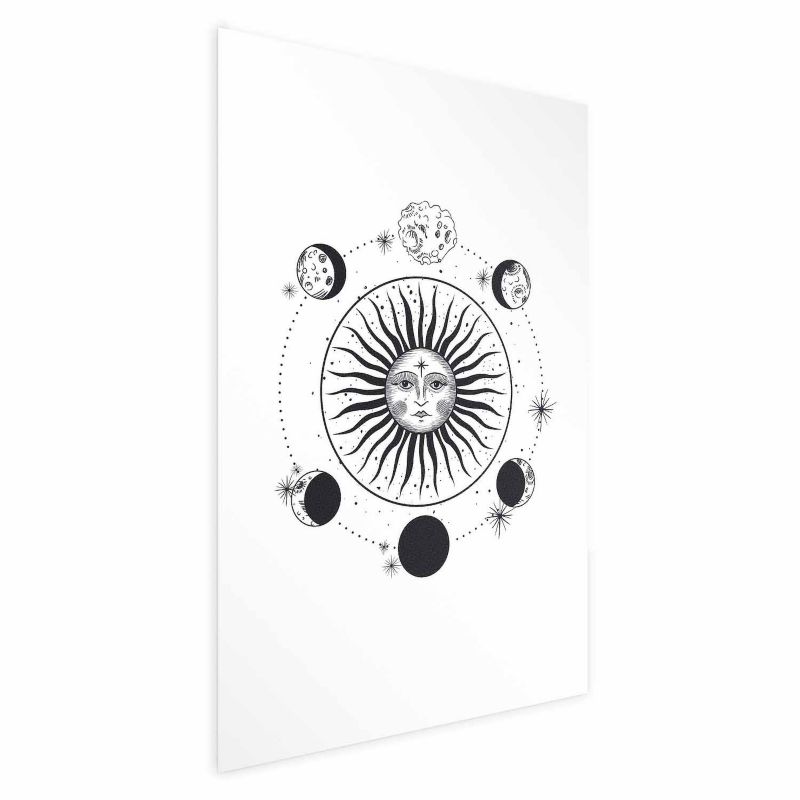 Plakat Artgeist Fazy księżyca 40x60 cm bez ramy 1 szt