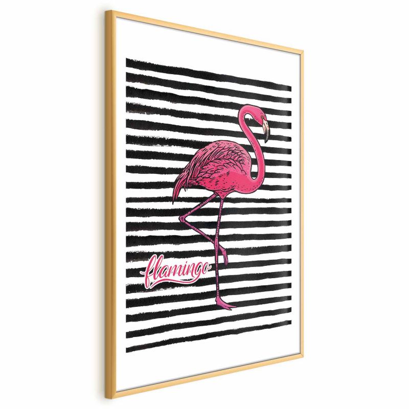 Plakat Artgeist Flaming 29,7x42 cm z ramą złotą 1 szt