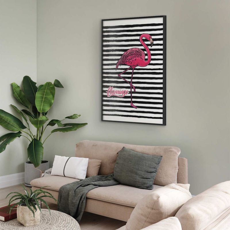 Plakat Artgeist Flaming 40x60 cm z ramą czarną 1 szt