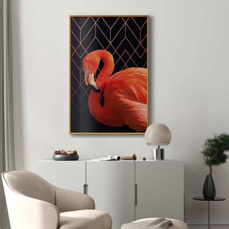 Plakat Artgeist Flaming solo 21x30 cm z ramą złotą 1 szt