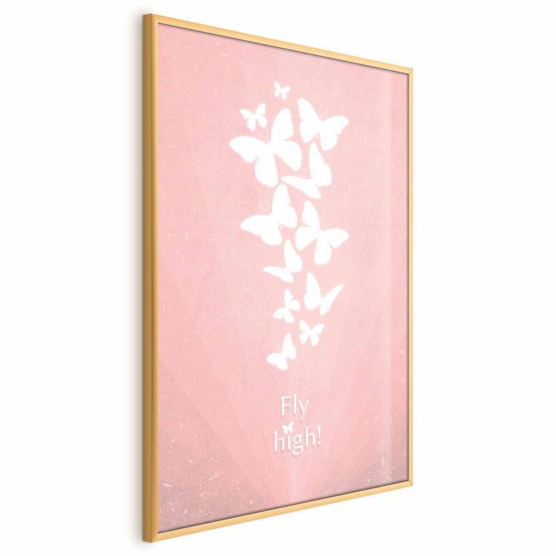 Plakat Artgeist Fly High 40x60 cm z ramą złotą 1 szt