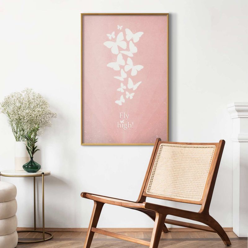 Plakat Artgeist Fly High 40x60 cm z ramą złotą 1 szt