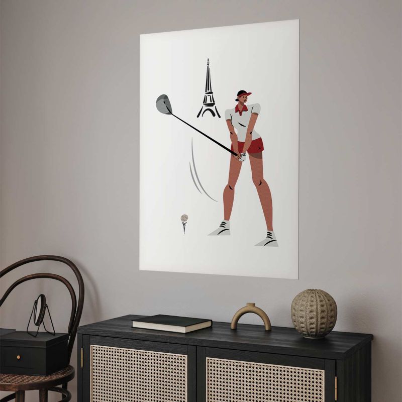 Plakat Artgeist Francuska golfistka 40x60 cm bez ramy 1 szt