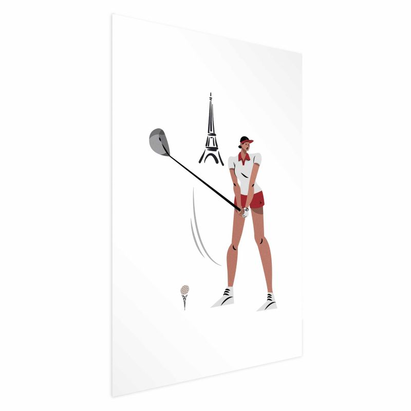 Plakat Artgeist Francuska golfistka 60x90 cm bez ramy 1 szt