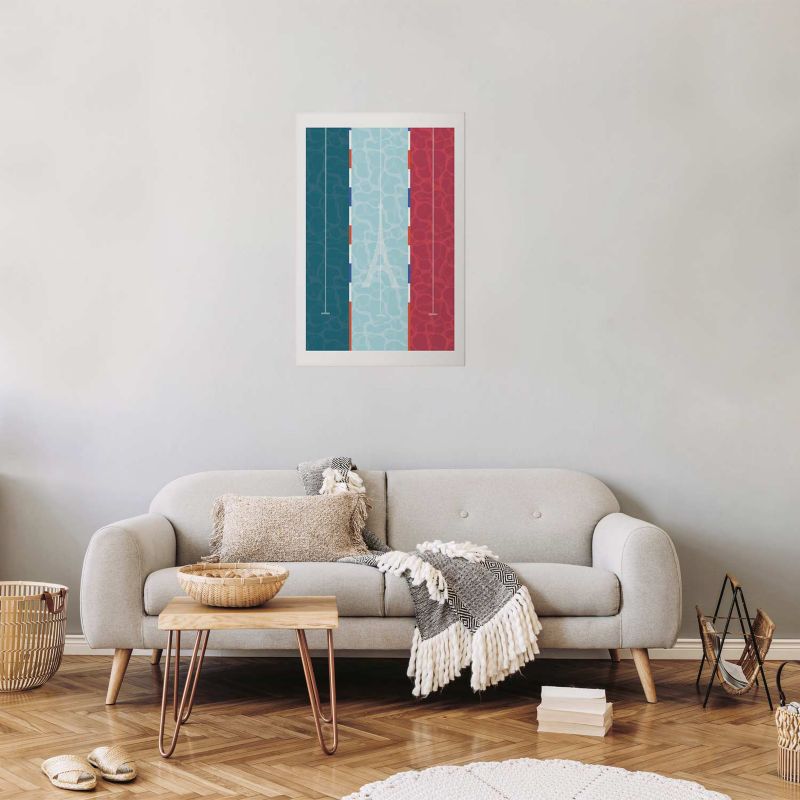 Plakat Artgeist Francuski basen 21x30 cm bez ramy 1 szt