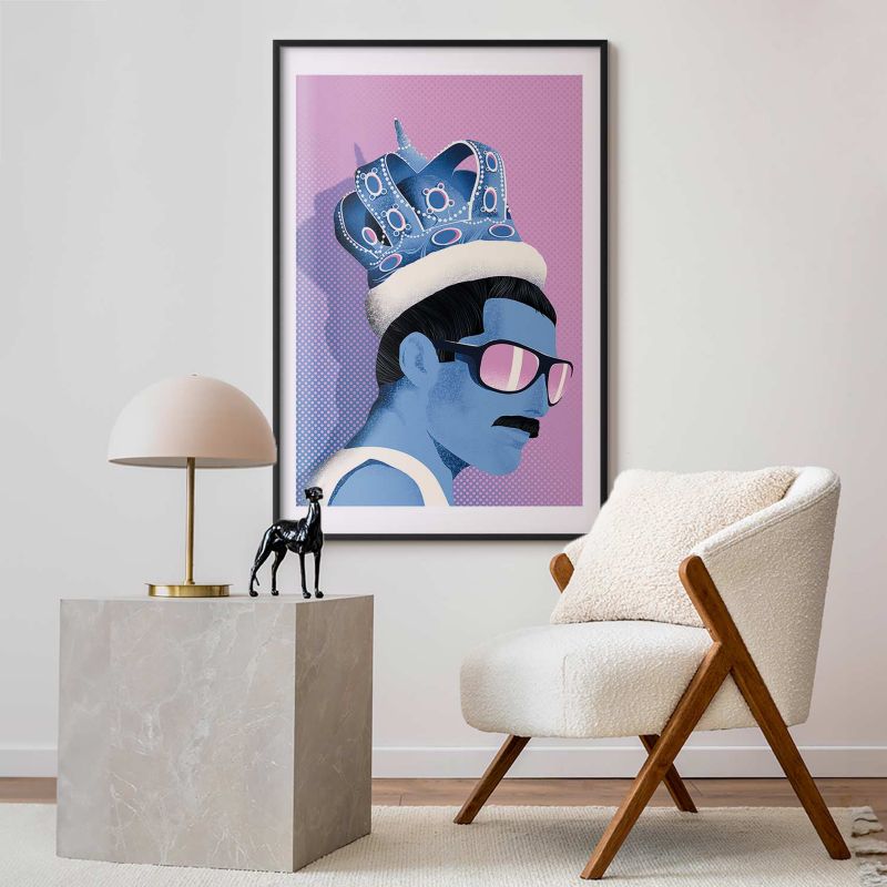 Plakat Artgeist Freddie 21x30 cm z ramą czarną 1 szt