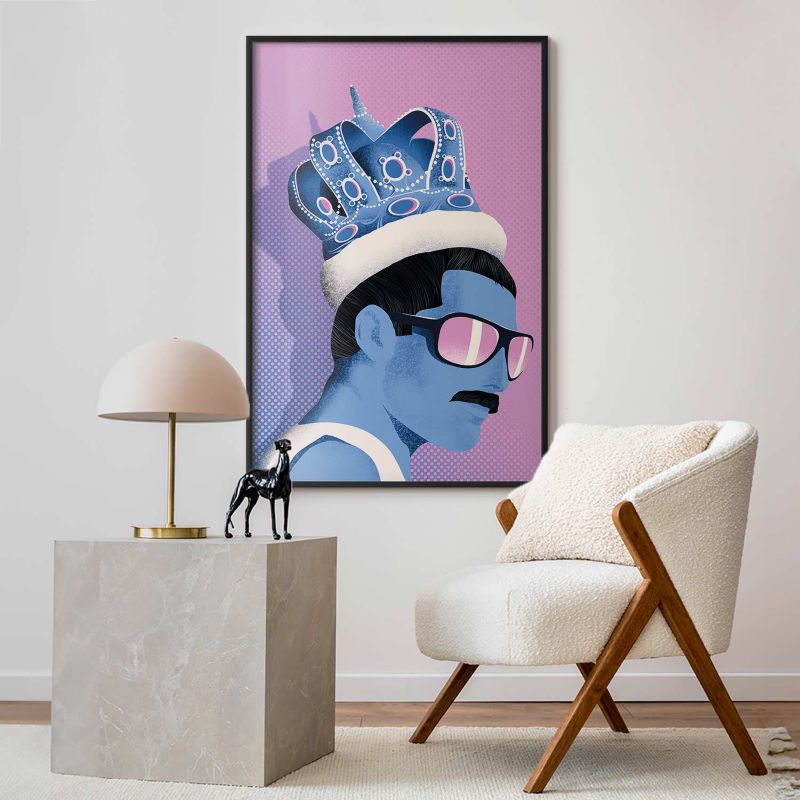 Plakat Artgeist Freddie 29,7x42 cm z ramą czarną 1 szt
