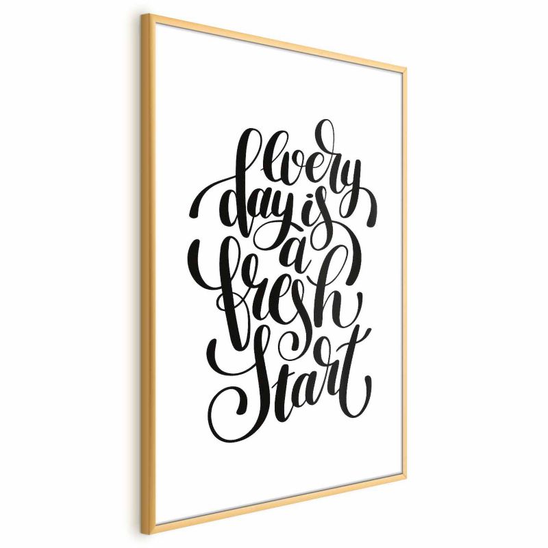 Plakat Artgeist Fresh start 40x60 cm z ramą złotą 1 szt