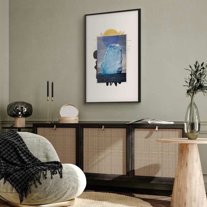 Plakat Artgeist Góra lodowa 29,7x42 cm z ramą czarną 1 szt