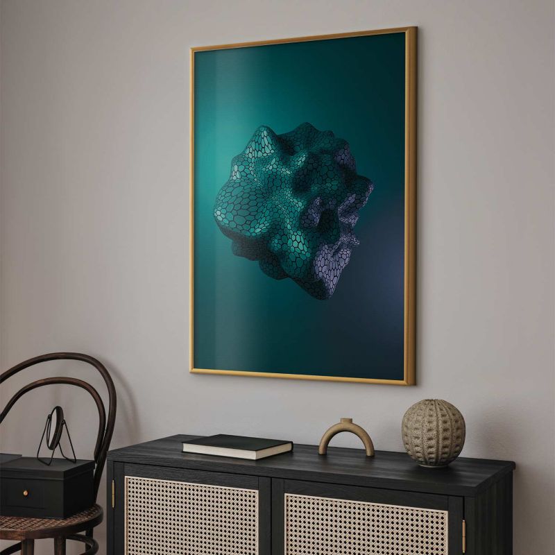 Plakat Artgeist Gamma 29,7x42 cm z ramą złotą 1 szt